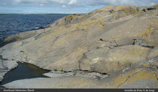Anorthosit aus Aland, Finnland