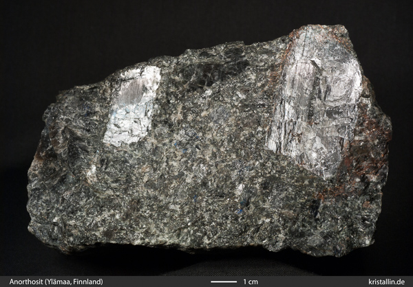 black anorthosite from Finland