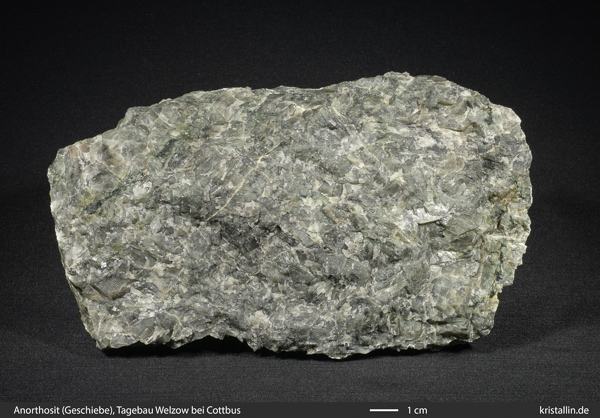 Anorthosit, Handstück, specimen of anorthosite