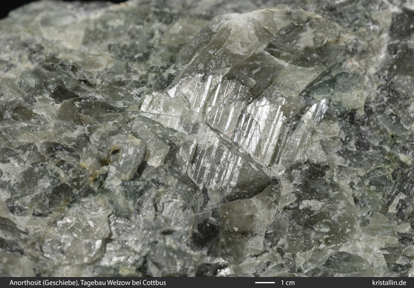 close up of anorthosite
