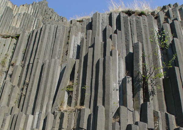 Basaaltsäulen am Herrenhausfelsen