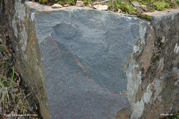Kullait im Anstehenden auf Bornholm