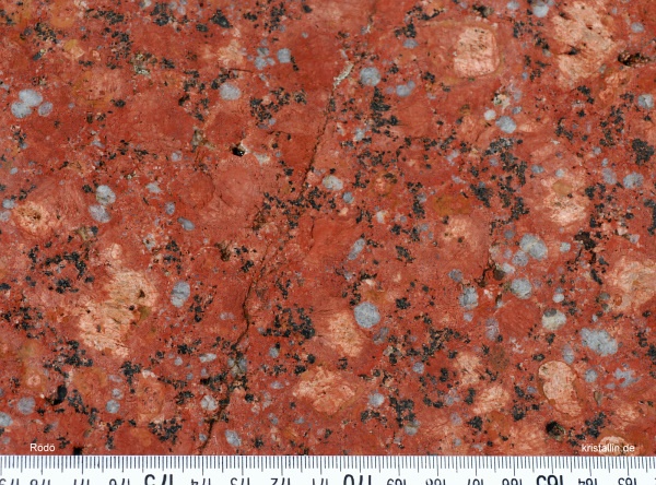 rapakivi granite close up - island of rodo, near Sundsvall, Sweden