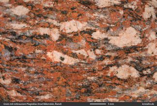 Nahaufnahme vom Gneis