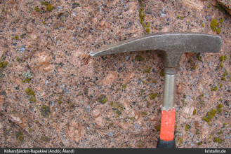 Anstehender Porphyraplit auf And&ouml;r