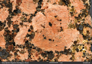 Rapakiwi mit großem verwachsenem Alkalifeldspat von Storl&auml;gnan