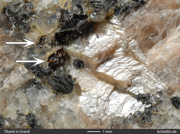 Titanit in Rtan-Granit